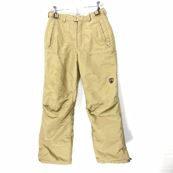 Columbia Convert Youth Size 14/16 Nylon Tan Snow Pants Ski Snowboard w/Stains - Picture 1 of 4